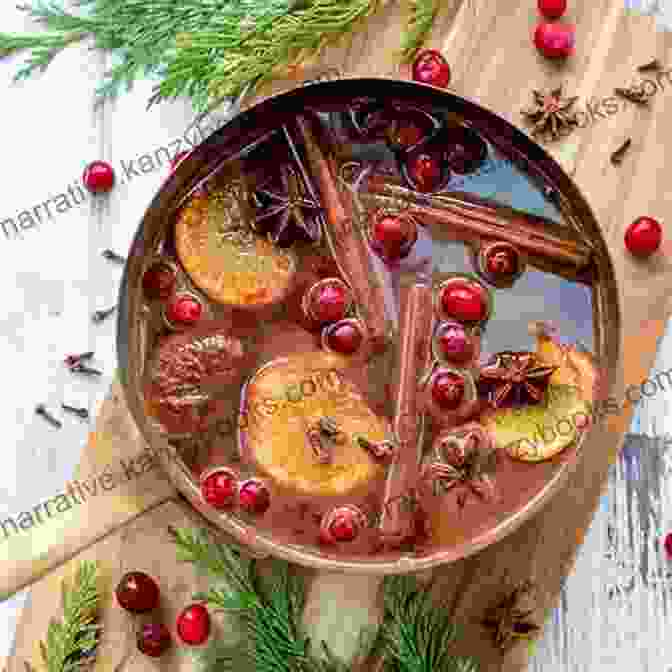 A Selection Of Holiday Beverages, Including Mulled Wine, Eggnog, And Hot Cocoa. Thanksgiving Day Recipes: Holiday Classics For Entrees Side Dishes Beverages Breads Desserts