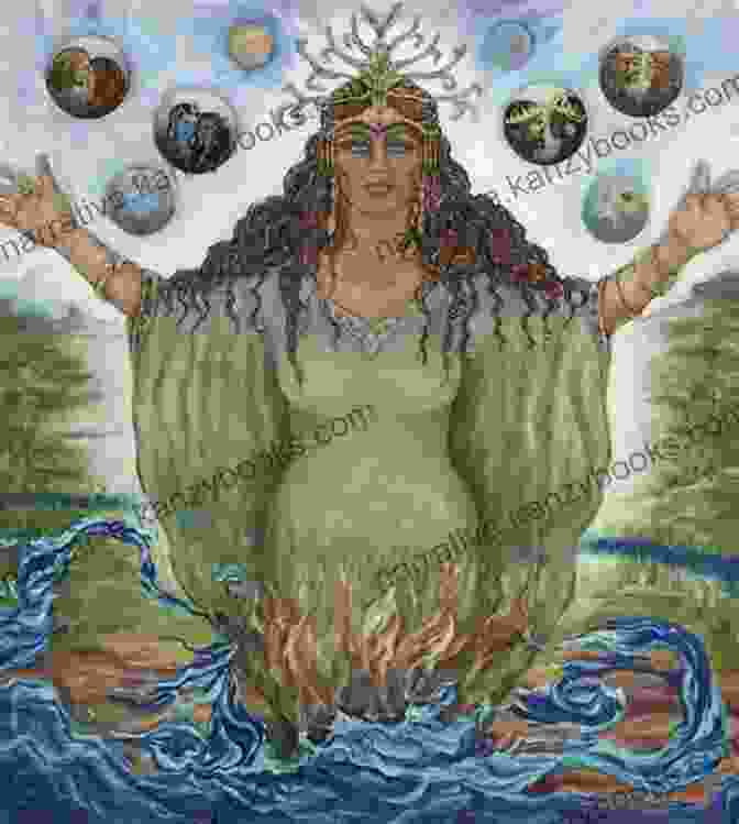 A Vibrant Illustration Of A Woman Performing A Ritual To Connect With The Goddess Asherah Asherah: The Queen Of Heaven (Canaanite Magick 1)