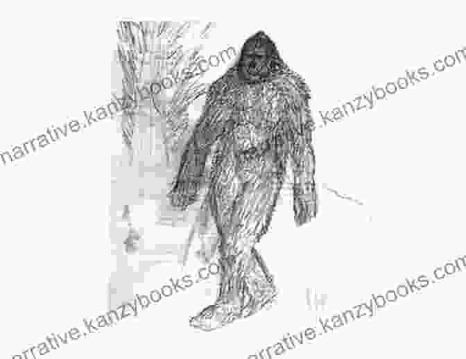 An Illustration Depicting An Eyewitness Encounter With Bigfoot In Idaho Bigfoot Lives Everywhere In Idaho (Bigfoot Lives In Idaho)