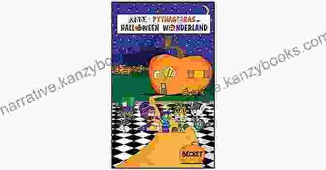 Book Cover Of Anne Pythagoras In Halloween Wonderland, Featuring A Young Girl With Long Red Hair And A Witch's Hat Standing In A Field Of Pumpkins Anne Pythagoras In Halloween Wonderland