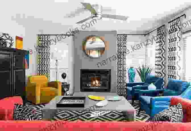 Stunning Living Room With Bold Pops Of Color And Geometric Patterns The Witches Almanac: Issue 34 Spring 2024 To Spring 2024: Fire: The Transformer